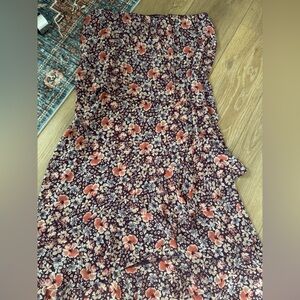 Free People floral maxi skirt